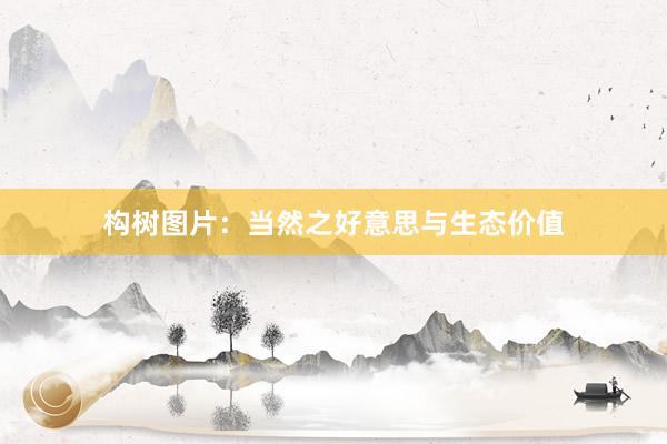 构树图片：当然之好意思与生态价值